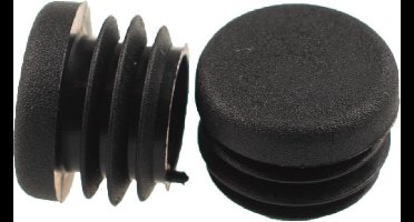 Verlofix Buisstop 25 Mm Zwart 4 Stuks