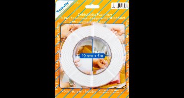 Verlofix Tape Dubbelzijdig 19 Mm X 5 M Foam Wit