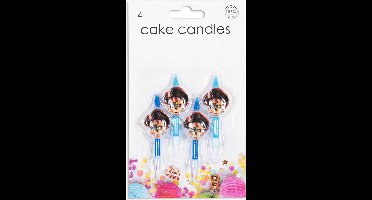 Wefiesta Piratenkaarsjes 5,9 Cm Wax Blauw 4 Stuks