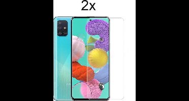 MF Screenprotector Galaxy A71 - Samsung Galaxy A71 Screenprotector glas - Tempered Glass Screen Protector - Screenprotector Samsung Galaxy A71 - 2 stuks