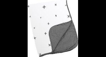 Doomoo Dream - Babydeken - Biokatoen - Ultrazacht - 75X100 cm - Stars Anthracite
