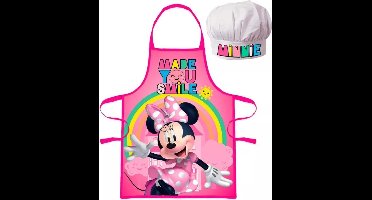 Minnie Mouse schort met koks muts 3-8 jaar Smile.
