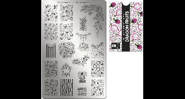 Moyra Stamping Plate 90 - Dragon Fruits