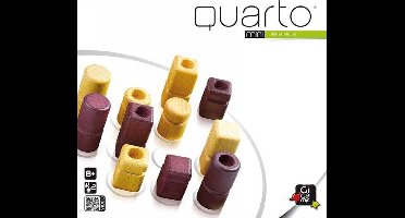 Gigamic- Quarto Mini - Twee-spelers spel - tactisch bordspel