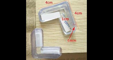 hoek beschermers 4 x 4 cm 4 stuks makkelijk te bevestigen - Hierdoor wordt het risico op letsel van uw kinderen aanzienlijk verminderd