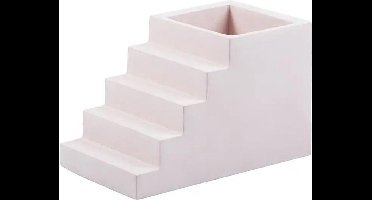 Doiy Pennenhouder Trap 7 X 12 Cm Beton Roze