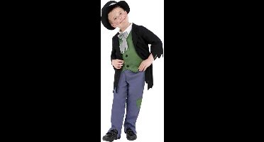 Smiffys - Dodgy Victorian Boy Kinder Kostuum - Kids tm 12 jaar - Zwart