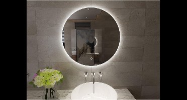 Giro spiegel rond met LED, dimbaar 80 cm