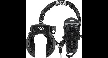Set bestaande uit AXA Defender – ART 2 sterren keurmerk - Frameslot - Met RLC plug-in ketting 100 cm - Inclusief opbergtas - Zwart