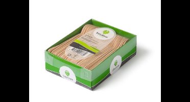 Biodore® lepel hout FSC 165mm in doosje, 100 stuks