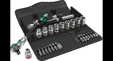 Wera 8100 SC 11 Zyklop ratelset switch, 1/2" aandrijving