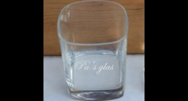 Whiskeyglas met gravering