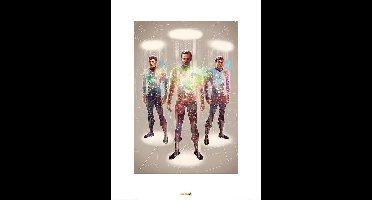 Kunstdruk Star Trek - Beam Me Up 50th Anniversary 60x80cm