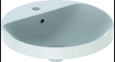 Geberit VariForm - Inbouw wastafel, diameter 48 cm, met overloop, wit 500.704.01.2
