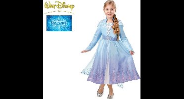 Rubie's Verkleedjurk Elsa Frozen Ii Blauw 2-delig Mt 104