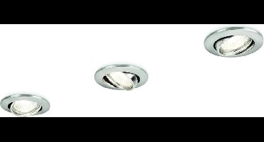 Philips Enif inbouwspot - 3-lichts - mat chrome