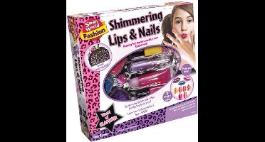 Creative Glinsterende Lippen en Nagels - met Make-uptas