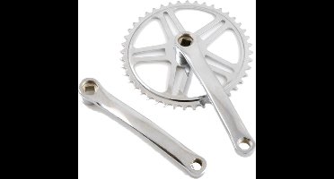 crankstelset 44T 170 mm staal chroom