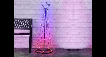 Hi LED Kerstoom - RGB kerstverlichting - 100 cm