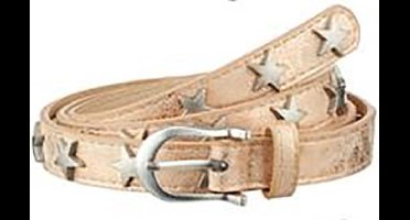 Damesriem Fashion - Rosegoud Metallic met Sterren - 85 cm