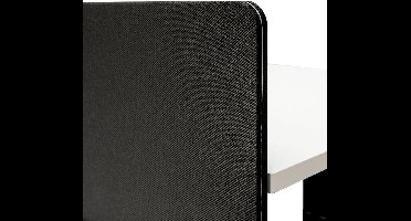IVOL Akoestische Scheidingswand Duo Bureau - 160x80 cm - Zwart - Bureau - Tussenwand - Scheidingspaneel Bureau