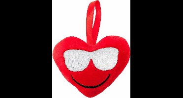 Verhaak Sleutelhanger Hartje Bril 6,5 Cm Rood