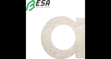 Huisnummer Fuji 40mm INOX letter = a inclusief dubbelzijdige tape