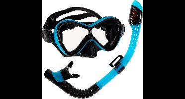 Atlantis Abaco Combo - Snorkelset - Duikbril - Snorkel - Kinderen - Zwart/Turquoise