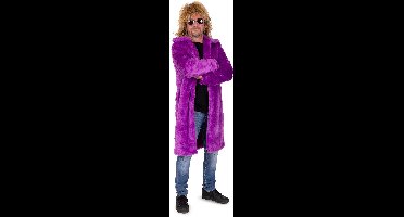 Bontjas Carnaval Heren Lang Paars - Maat M/L