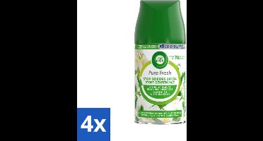 Air Wick Freshmatic Automatische Spray Navulling Jasmijn & Witte Bloemen 250 ml - Voordeelverpakking - 4 stuks