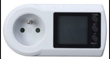 Profile – Energieverbruiksmeter – p1 Meter – voor Stopcontact – 16A / 3680W - Inzicht in je stroomverbruik – Met backupgeheugen en Dag/Nacht weergave