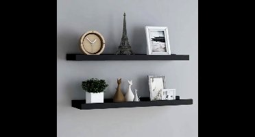 fotoplank-77 cm lang-zwart-fotolijst-boekenplank-rek-kruidenplank-foto-wandplank-rek