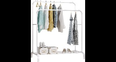 DailySupplies® Kledingrek Metaal - Kledinghangers - Dressboy -Wit