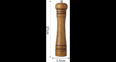 Tuana Kruiden - Peper & Zout Molen Hout 14-27 Cm - Large - ACC-MLN-L