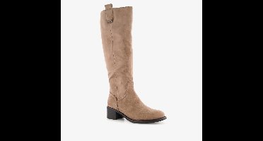 XX by Mexx hoge dames laarzen met hak taupe - Bruin - Maat 40