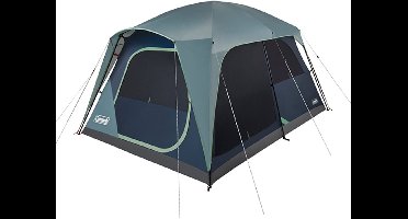 Coleman Skylodge 8 tent, 8 persoons kampeertent 366x290x199cm, kleur grijs blauw 13 KG fasmilietent