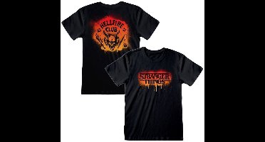 Stranger Things Spray Paint Hellfire Heren T-shirt - zwart - XXL