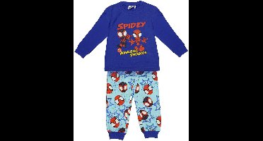 Spidey en zijn Geweldige Vrienden Pyjama Jongens – Blauwe Kinderpyjama met Lange Mouwen – Officieel Marvel