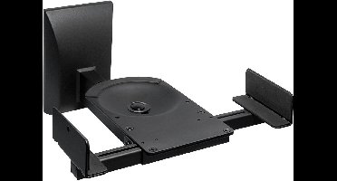 Ophangbeugels voor Luidsprekers - Tot 25kg - Breedte verstelbaar - Bevestiging aan muur - Zwart