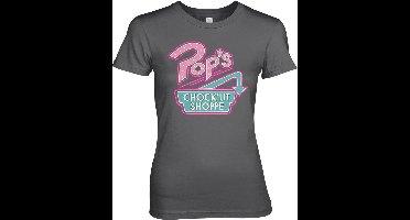 Riverdale Pop's Chock'Lit Shoppe Girly Tee Damen T-Shirt Dark-Grey-M