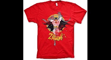 DC Comics Batman Heren Tshirt -XL- Zamm! Rood