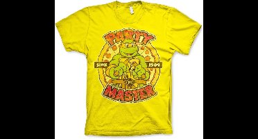 Teenage Mutant Ninja Turtles TMNT Party Master Since 1984 T-Shirt Yellow-S