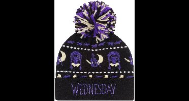 Wednesday Midnight Unisex Beanie - meerkleurig - Standard