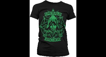 DC Comics Arrow Dames Tshirt -M- Emerald Archer Zwart