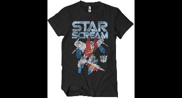 Transformers Starscream Washed Big Tall T-Shirt HSB-1-TF1019-H4-8 Black-4XL