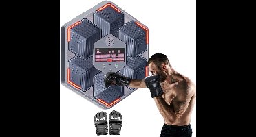 DailySupplies® Boxing Machine - Boksbal - Bokszak met Muziek - Grijs