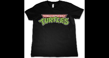 Teenage Mutant Ninja Turtles TMNT Classic Logo Kids T-Shirt Kinder Black-12 Jahre