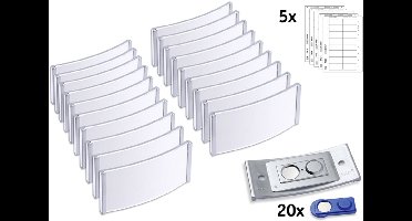 AVERY Zweckform naamplaatjes, 80 x 34 mm, zilver, 20 stuks