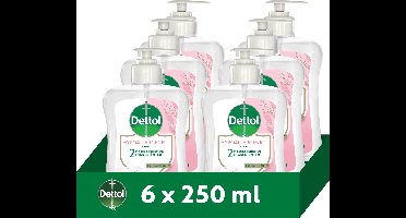 Dettol Handzeep - Antibacterieel - Gevoelige Huid - Hypoallergeen - 250ml x6 - Voordeelverpakking