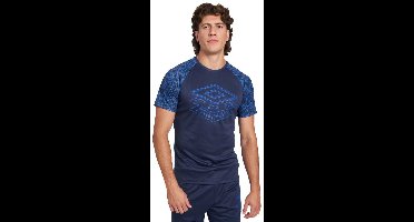Umbro Pro Training Active Graphic T-shirt Met Korte Mouwen Blauw S Man
